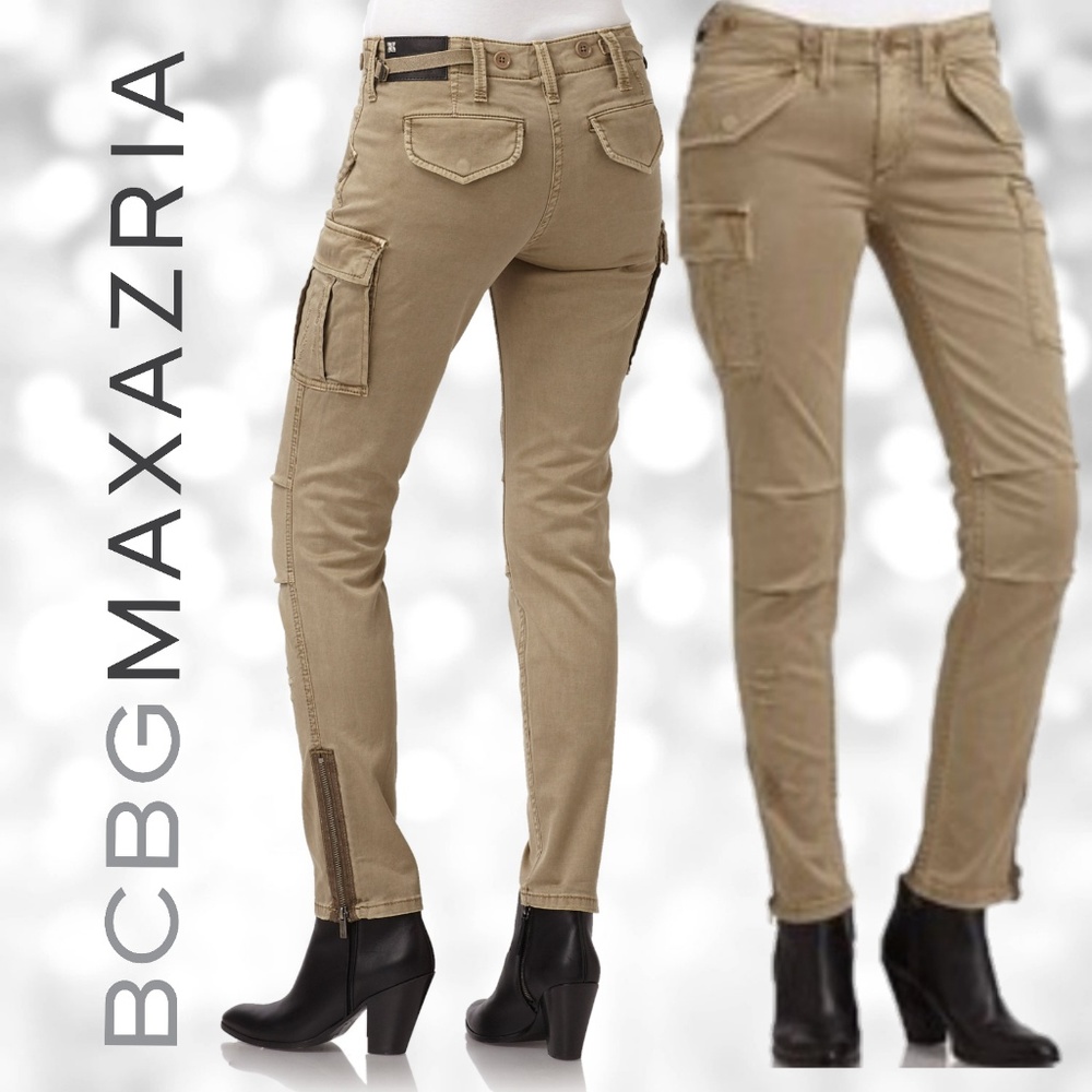BCBGMAXAZRIA Womens Distressed Cargo Pant 28 A0.7